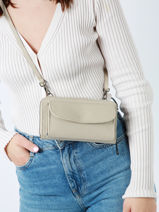 Cross Body Tas Caviar Leder Milano Beige caviar CA23068-vue-porte