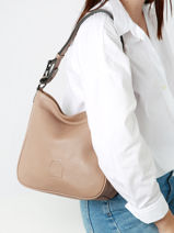 Schoudertas S Balade Leder Etrier Bruin balade EBAL17-vue-porte