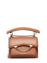 Cross Body Tas Karl Seven Grainy Leder Karl lagerfeld Bruin karl seven 225W3081