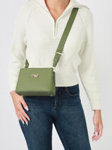 Cross Body Tas Poppy Leder Nathan baume Groen eden 2-vue-porte