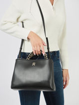 Handtas Th Feminine Tommy hilfiger Zwart th feminine  AW14870-vue-porte