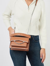 Cross Body Tas Karl Seven Grainy Leder Karl lagerfeld Bruin karl seven 225W3081-vue-porte