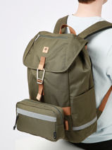 Rugzak 1 Compartiment Met 15" Laptopvak Faguo Groen backpack 23LU0911-vue-porte