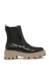 Chelsea Boots Uit Leder Tamaris Zwart accessoires 41