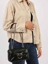 Cross Body Tas Love Bag Puff Pinko Zwart love bag puff A0F2-vue-porte