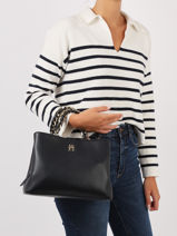 Handtas Th Feminine Tommy hilfiger Blauw th feminine  AW14870-vue-porte
