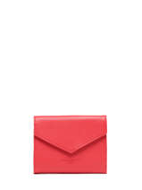 Portemonnee Leder Lancaster Rood foulonne pm 29