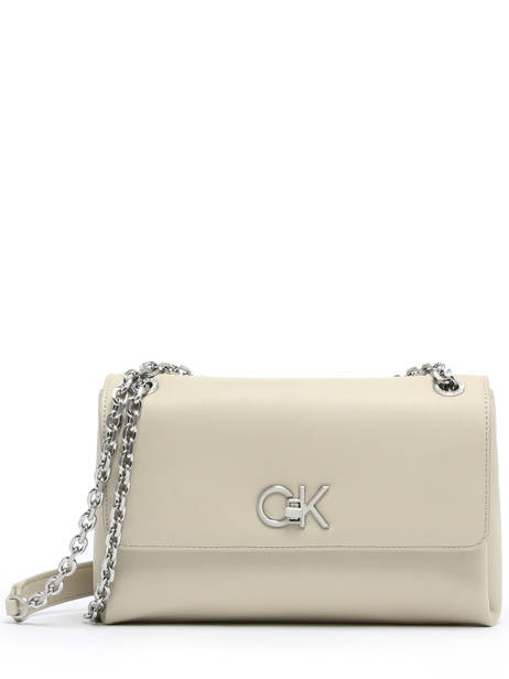 Cross Body Tas Re-lock Gerecycleerd Polyester Calvin klein jeans Beige re-lock K610749