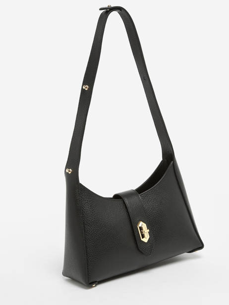 Schoudertas Foulonne Double Leder Lancaster Zwart foulonne double 60 ander zicht 2