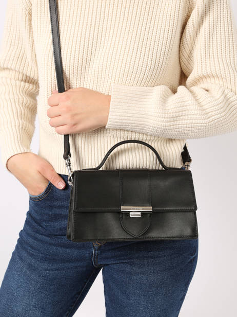 Cross Body Tas Paris Ily Leder Lancaster Zwart paris ily 10 ander zicht 1