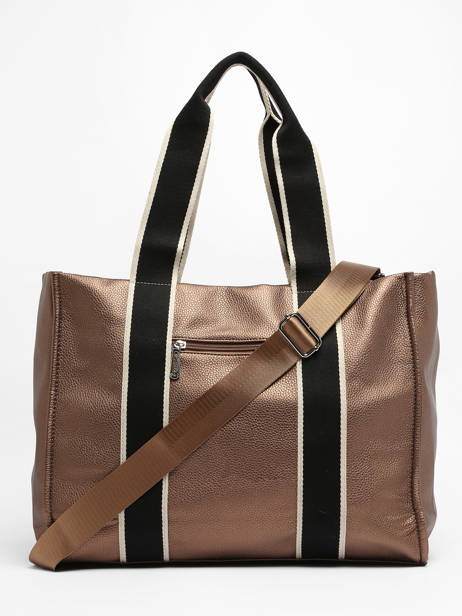 Schoudertas A4 Formaat New Grain Miniprix Bruin wt new grained F6946 ander zicht 4