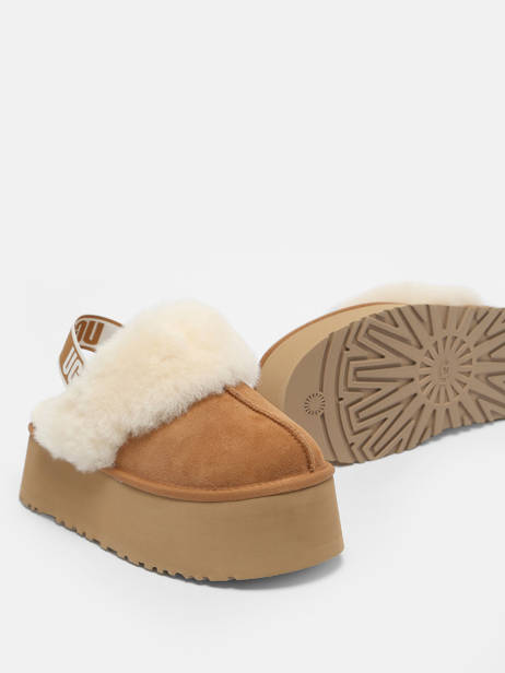 Slippers Met Riempjes Funkette Uit Leder Ugg Bruin women 1113474 ander zicht 1