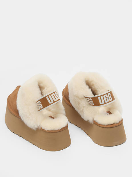 Slippers Met Riempjes Funkette Uit Leder Ugg Bruin women 1113474 ander zicht 4