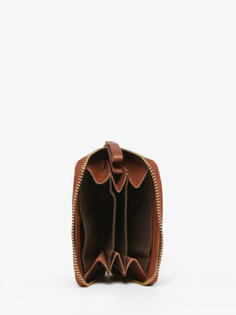 Portemonnee Leder Biba Bruin heritage BT12 ander zicht 2