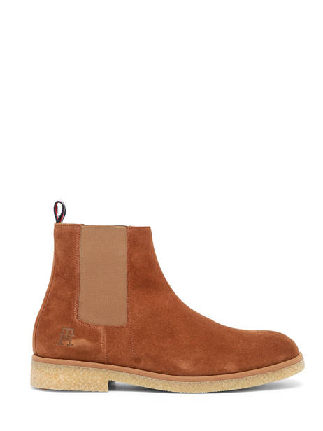 Chelsea Boots Uit Leder Tommy hilfiger Bruin men ANA