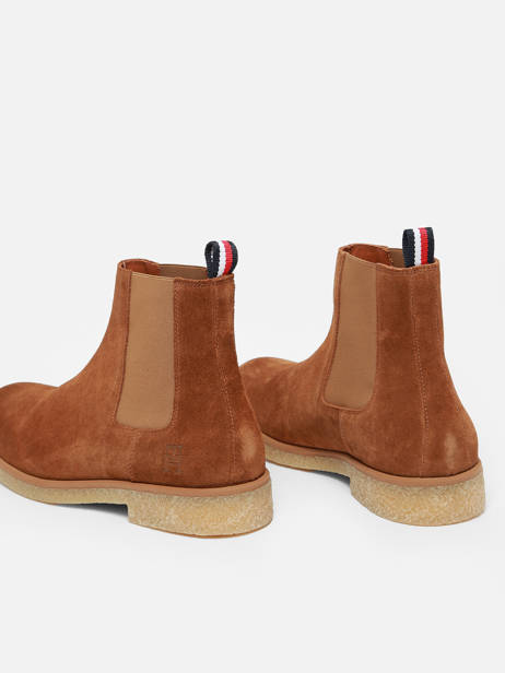 Chelsea Boots Uit Leder Tommy hilfiger Bruin men ANA ander zicht 3