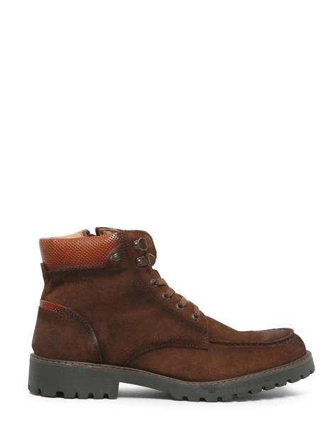 Boots Temple Uit Leder Redskins Bruin men TEMPLE