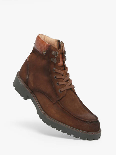 Boots Temple Uit Leder Redskins Bruin men TEMPLE ander zicht 1