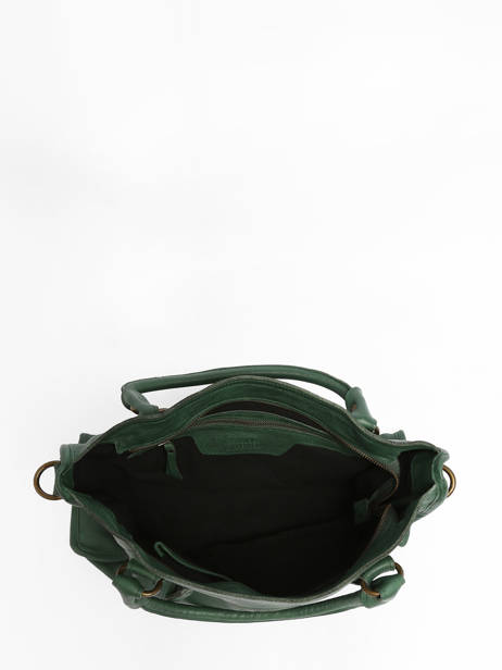 Handtas Cow Leder Basilic pepper Groen cow BCOW22 ander zicht 3