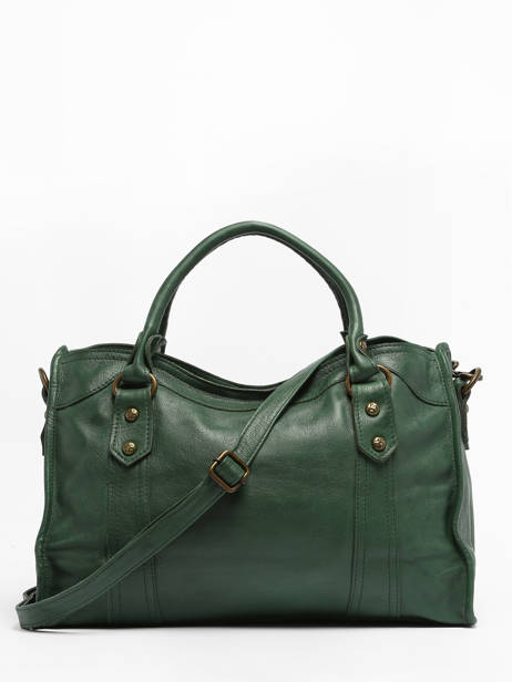 Handtas Cow Leder Basilic pepper Groen cow BCOW22 ander zicht 4