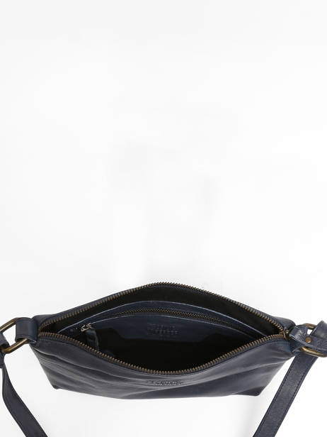 Cross Body Tas Cow Leder Basilic pepper Blauw cow BCOW68 ander zicht 3