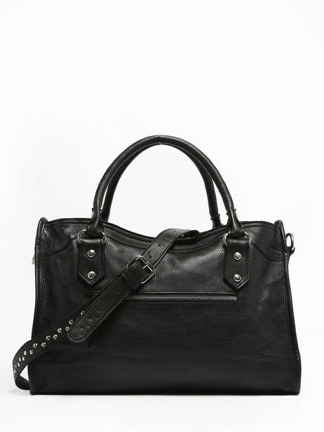 Handtas Leder Basilic pepper Zwart glam BGLA22 ander zicht 4