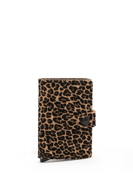 Kaarthouder Leder Secrid Beige animal MLE