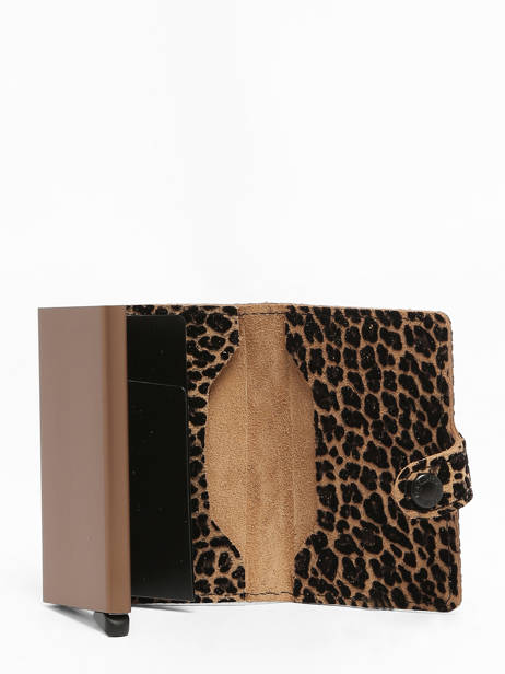 Kaarthouder Leder Secrid Beige animal MLE ander zicht 1