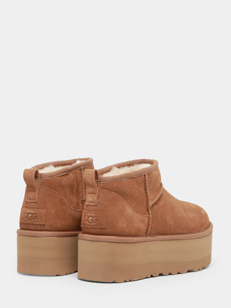 Boots Classic Ultra Mini Platform Uit Leder Ugg Bruin accessoires 1135092 ander zicht 4