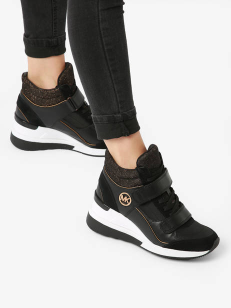 Sneakers Gentry Michael kors Zwart women F3GYFE3D ander zicht 2