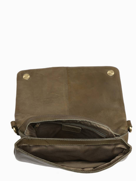 Cross Body Tas Boston Leder Basilic pepper Groen boston BBOS01 ander zicht 3