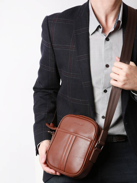 Cross Body Tas Yves renard Bruin nappa 81544 ander zicht 1