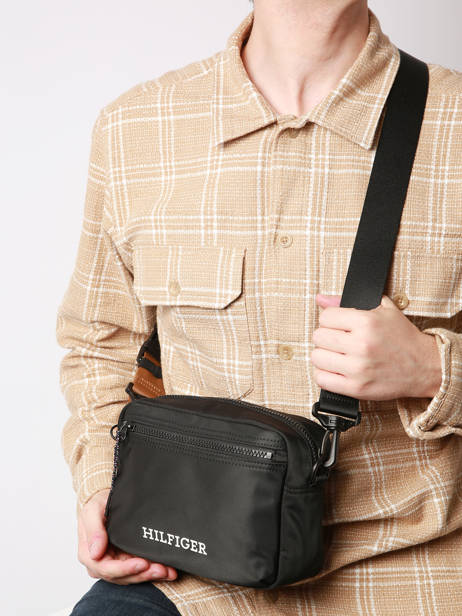 Cross Body Tas Tommy hilfiger Zwart th monotype AM11546 ander zicht 1