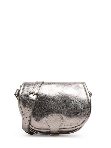 Cross Body Tas Vintage Leder Paul marius Zilver vintage BOHEMIEN