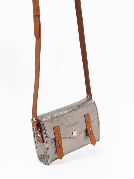 Cross Body Tas Mini Indispensable Leder Paul marius Zilver vintage MINI ander zicht 2