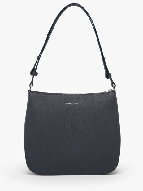 Schoudertas Lou Leder Nathan baume Zwart egee 5 ander zicht 4