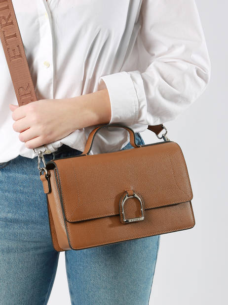 Cross Body Tas M Altesse Leder Etrier Bruin altesse A10109 ander zicht 1