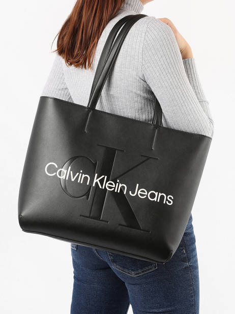 Schoudertas Sculpted Calvin klein jeans Zwart sculpted K610276 ander zicht 1