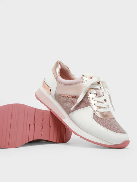 Sneakers Uit Leder Michael kors Roze women R4ALFS1D ander zicht 3