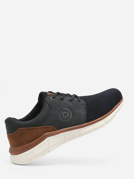 Derby Veterschoenen Bugatti Blauw men 341AFA01 ander zicht 1