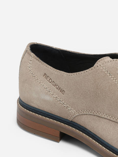 Derby Veterschoenen Uit Leder Redskins Beige men SARIN ander zicht 1