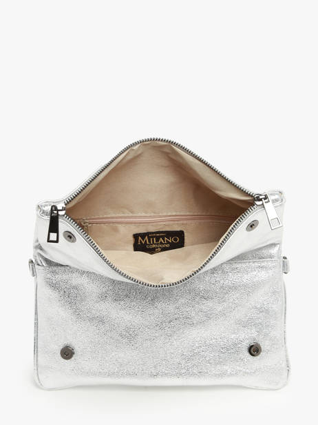 Cross Body Tas Nine Leder Milano Zilver nine NI22112N ander zicht 3