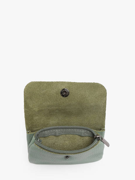Portemonnee Caviar Leder Milano Groen caviar CA23092 ander zicht 1