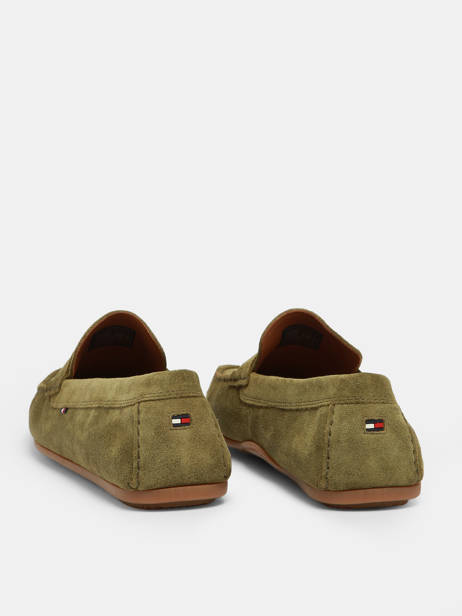 Mocassins Uit Leder Tommy hilfiger Groen men 4998MSD ander zicht 3