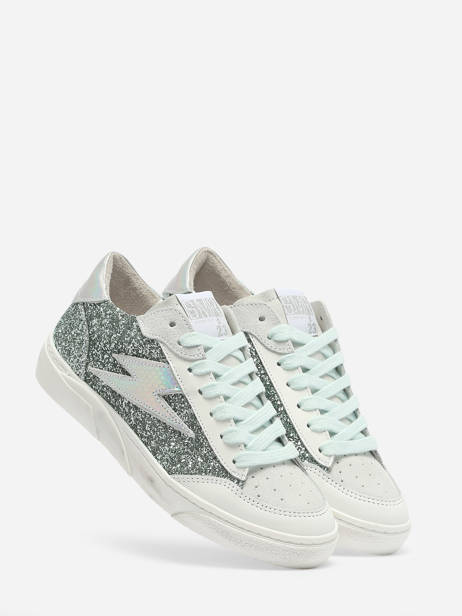 Sneakers Uit Leder Semerdjian Groen women TAL11746 ander zicht 3