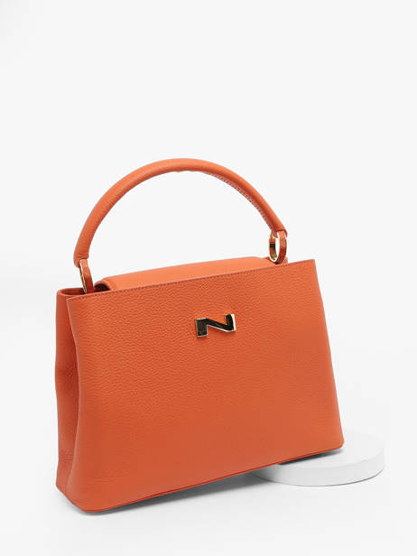 Handtas Magnolia Leder Nathan baume Oranje eden 3 ander zicht 2