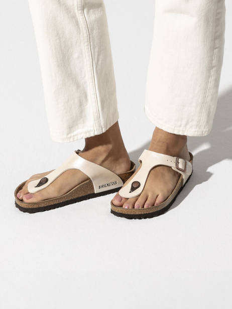 Slippers Gizeh Birkenstock Wit women 943873 ander zicht 2
