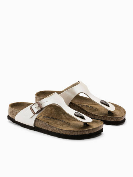 Slippers Gizeh Birkenstock Wit women 943873 ander zicht 3