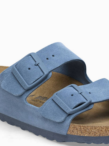 Slippers Uit Leder Birkenstock Blauw women 1026820 ander zicht 1