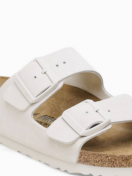 Slippers Uit Leder Birkenstock Wit women 10266842 ander zicht 1